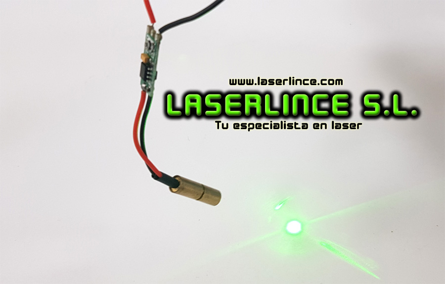B4c 50mW (532nm) green laser module spot generator ø = 6.5mm